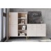 Maya Sideboard Cupboard and Open Shelves Tall