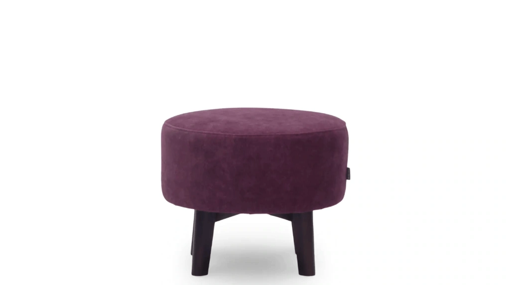 Wing Pouf Zoya 04 Burgundy